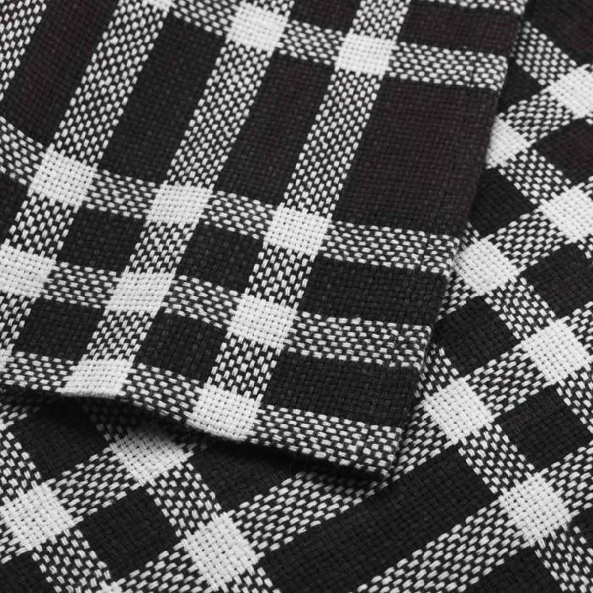 Paris Prix Lot de 3 Serviettes de Table  Traditio  45x45cm Noir