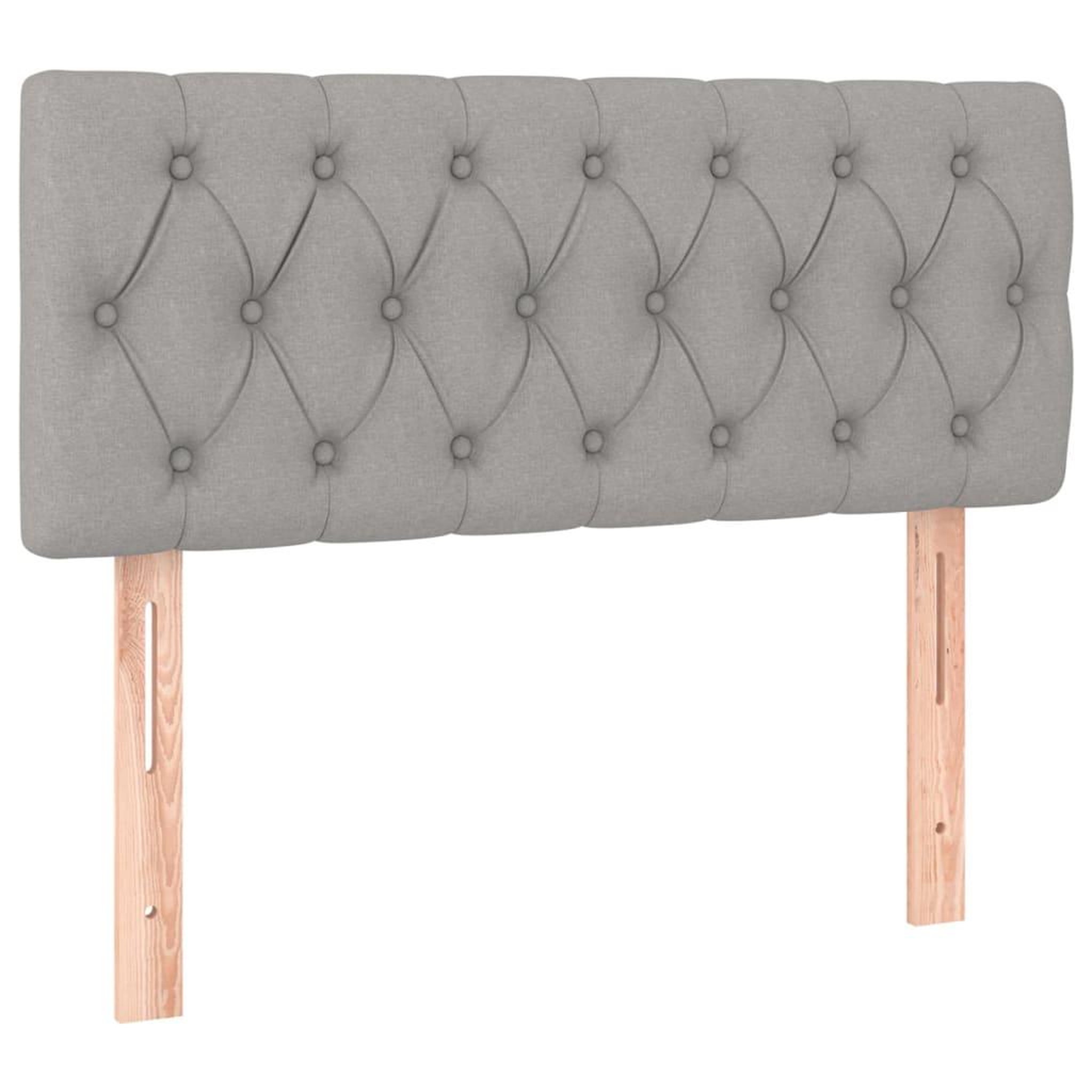 Voir la diapositive 2 : VIDAXL Tete de lit Gris clair 90x7x78/88 cm Tissu