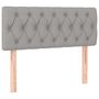 Voir la diapositive 2 : VIDAXL Tete de lit Gris clair 90x7x78/88 cm Tissu