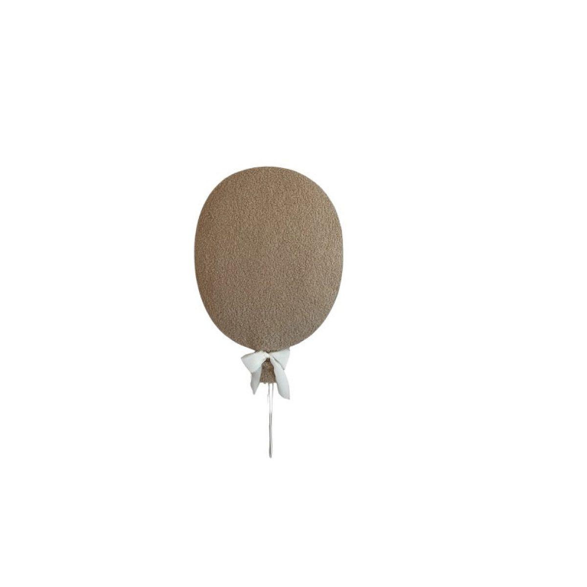 LITTLE LOUA Décoration murale ballon bouclé marron clair sans led
