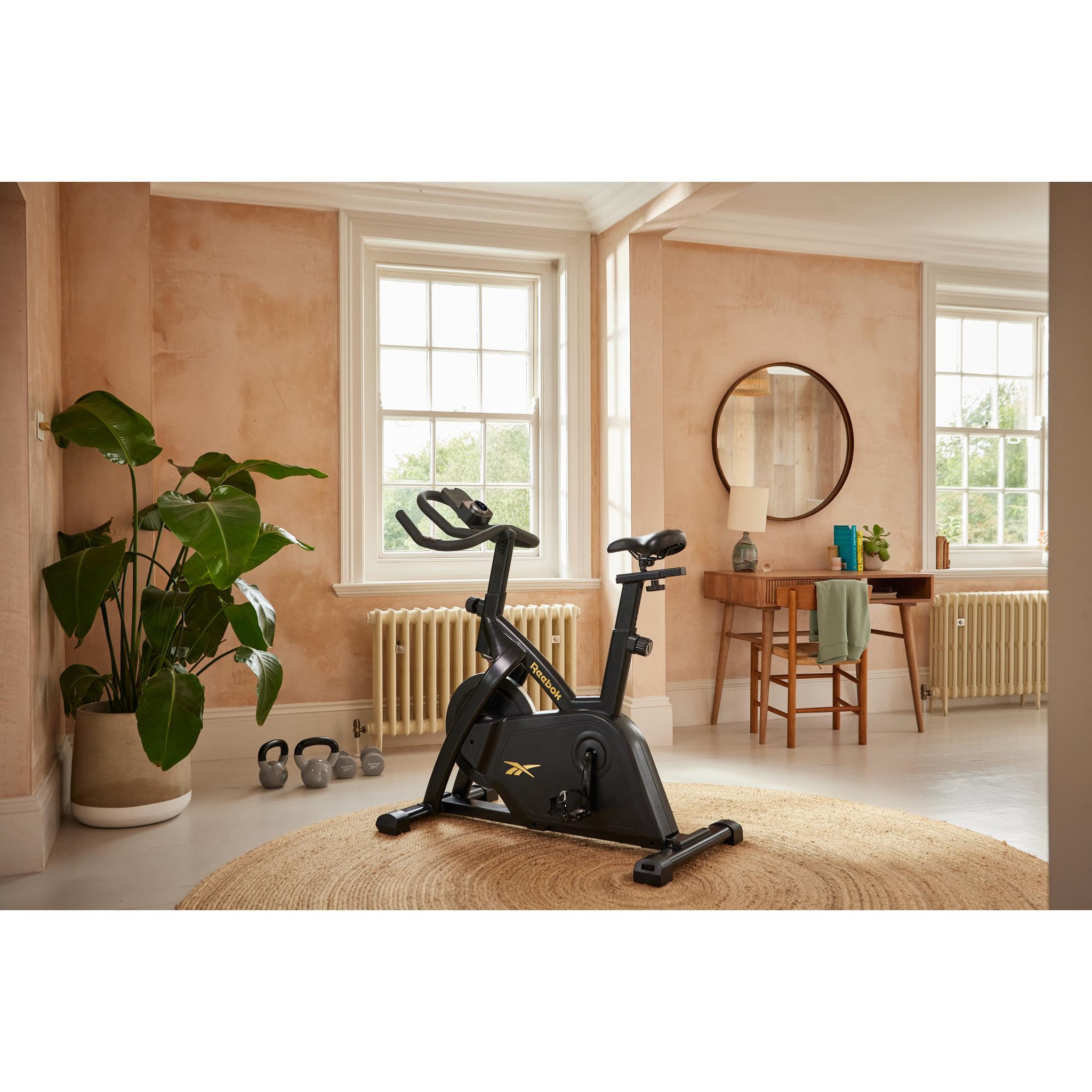 Voir la diapositive 5 : Reebok Spinning bike de fitness ergomètre - reebok - modèle fr30  - maison/appartement - roue d'inertie 18 kg - ecran led