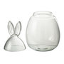 Voir la diapositive 2 : Paris Prix Bocal Design en Verre  Lapin  39cm Transparent
