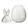 Voir la diapositive 2 : Paris Prix Bocal Design en Verre  Lapin  39cm Transparent