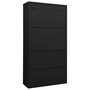 Voir la diapositive 4 : VIDAXL Armoire de bureau Noir 90x40x180 cm Acier