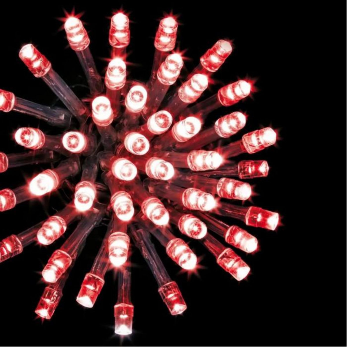 FEERIC LIGHT & CHRISTMAS Guirlande de Noël Lumineuse  Timer  20m Rouge
