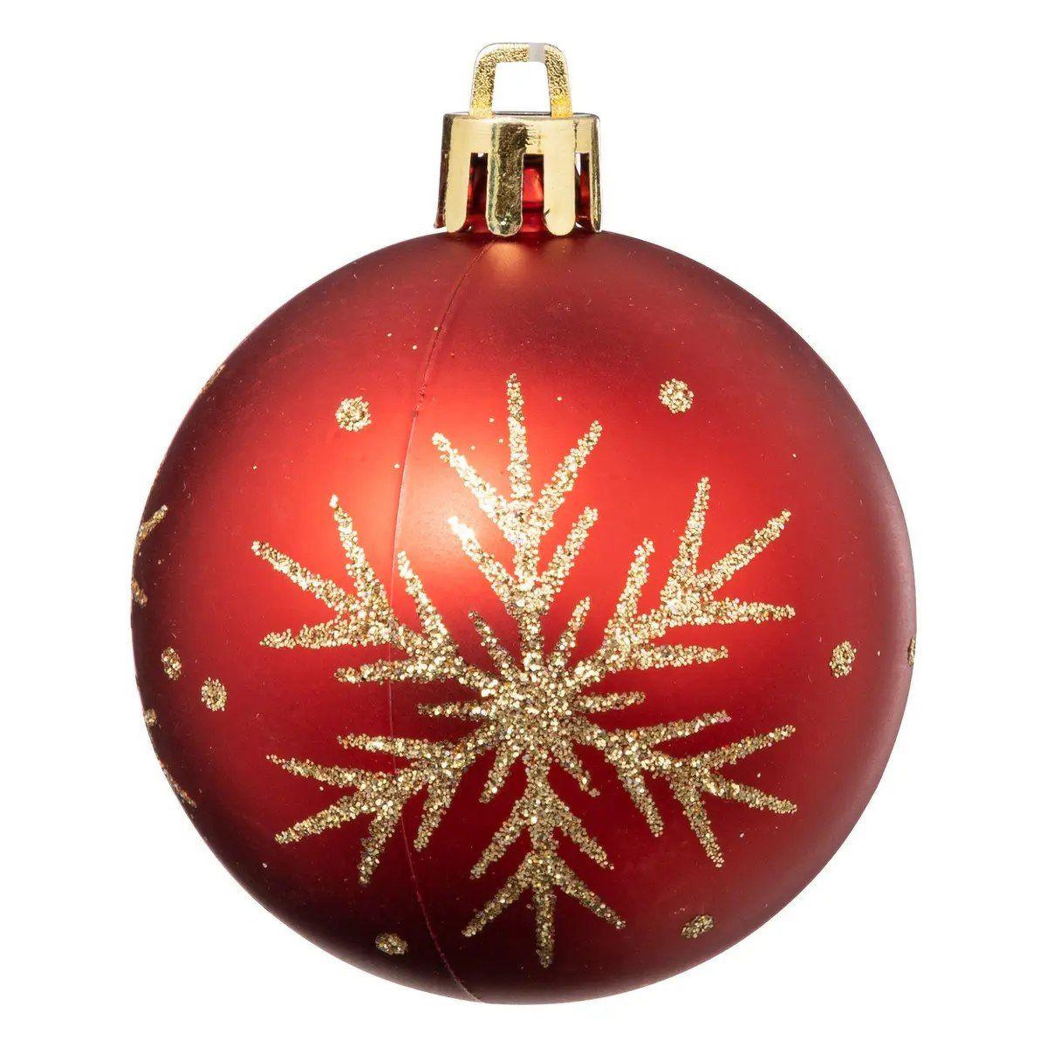 Voir la diapositive 6 : ATMOSPHERA Lot de 25 boules de noël  maison des couleurs  6cm rouge & or