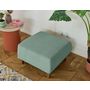 Voir la diapositive 4 : BEST MOBILIER Cristal - pouf modulable - 65 cm - en velours texturé