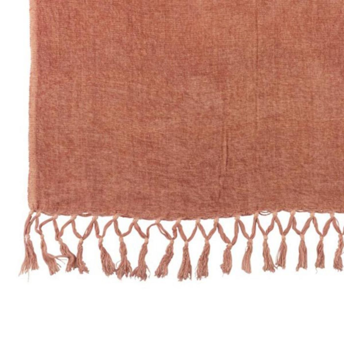 Paris Prix Plaid  Floche Viscose  21x32cm Saumon