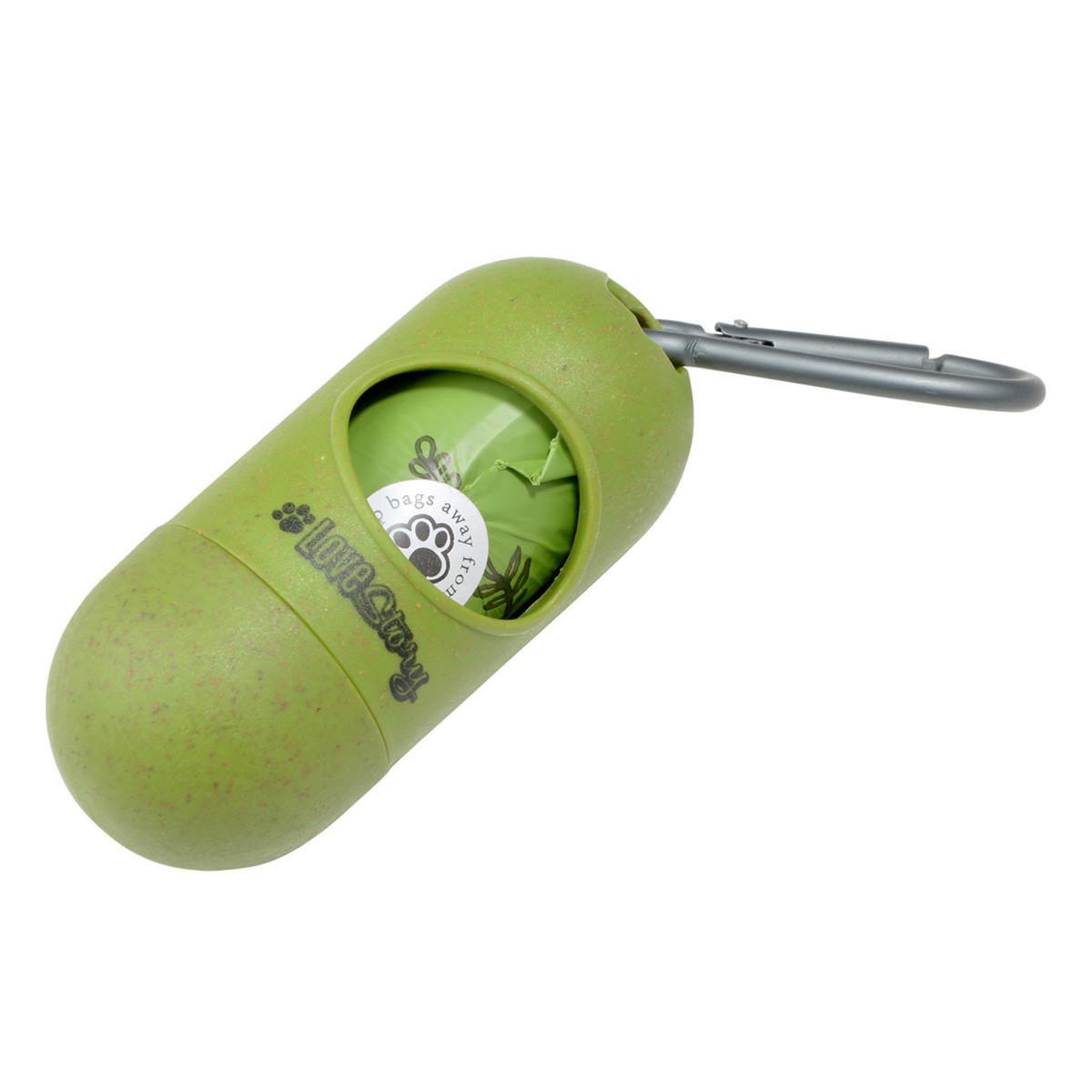 LOVE STORY Distributeur de sacs à excréments  bio  10cm vert