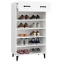 Voir la diapositive 4 : VIDAXL Armoire a chaussures Blanc 60x35x105 cm Bois d'ingenierie