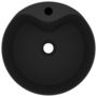 Voir la diapositive 3 : VIDAXL Lavabo de luxe avec trop-plein Noir mat 36x13 cm Ceramique