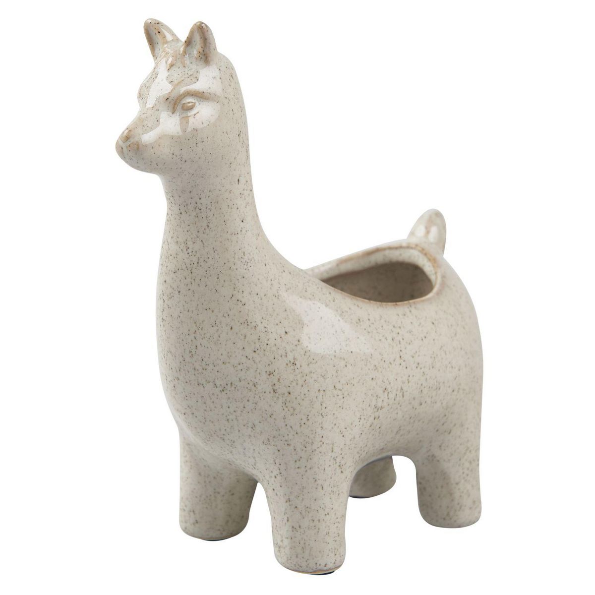 GARDENSTAR Pot Lama en grès - H17cm - Beige