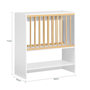 Voir la diapositive 3 : SOBUY Égouttoir à Assiettes Mural Blanc 64x24x71cm KCR09-W