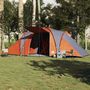 Voir la diapositive 3 : VIDAXL Tente familiale a dome 6 personnes gris et orange impermeable