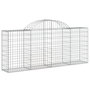 Voir la diapositive 3 : VIDAXL Paniers a gabions arques 6 pcs 200x30x80/100 cm Fer galvanise