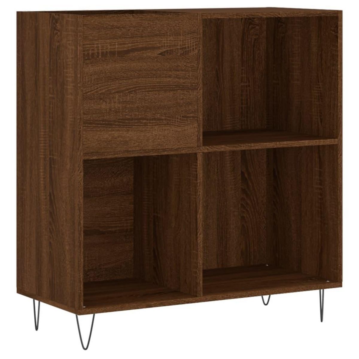 VIDAXL Armoire a disques chene marron 84,5x38x89 cm bois d'ingenierie