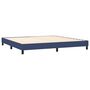 Voir la diapositive 5 : VIDAXL Sommier a lattes de lit et matelas et LED Bleu 200x200 cm Tissu