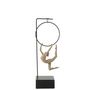 Voir la diapositive 2 : Paris Prix Statuette Gymnaste Cerceau  Alpha  48cm Beige & Noir