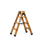 Centaure Escabeau double accès bois 2x3 marches + tablette - hauteur de travail 2,25m