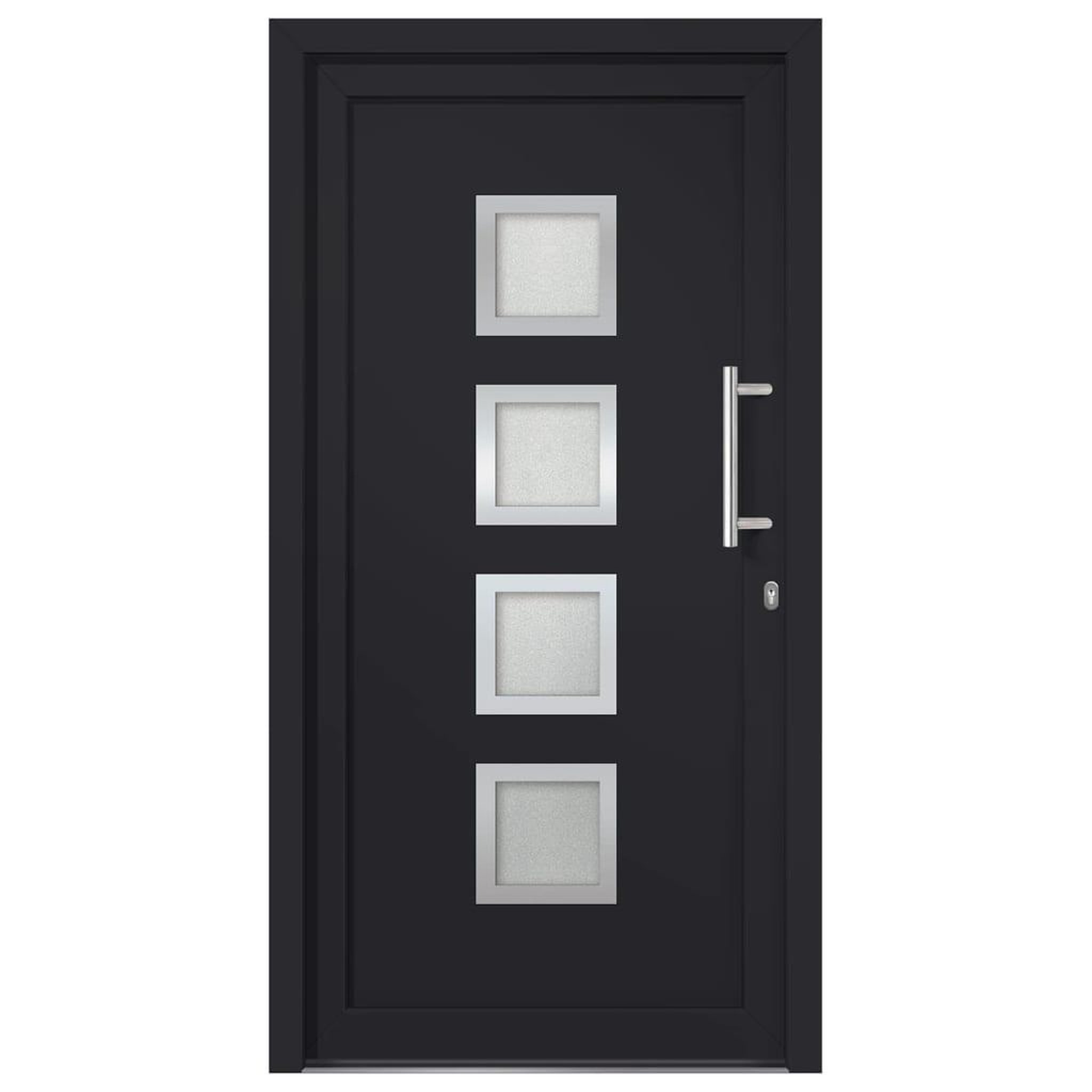 Voir la diapositive 3 : VIDAXL Porte d'entree Anthracite 88x200 cm