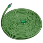 VIDAXL Tuyau d'arrosage a 3 tubes vert 7,5 m PVC