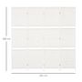 Voir la diapositive 3 : HOMCOM Paravent intérieur 4 panneaux 2 étagères pliables séparateur de pièce bois de pin bambou fibres de papier tressée blanc paille