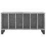 Voir la diapositive 4 : VIDAXL Armoire a disques gris beton 100x38x48 cm bois d'ingenierie