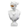 Voir la diapositive 5 : Paris Prix Statuette Déco  Buste avec Masque  31cm Blanc