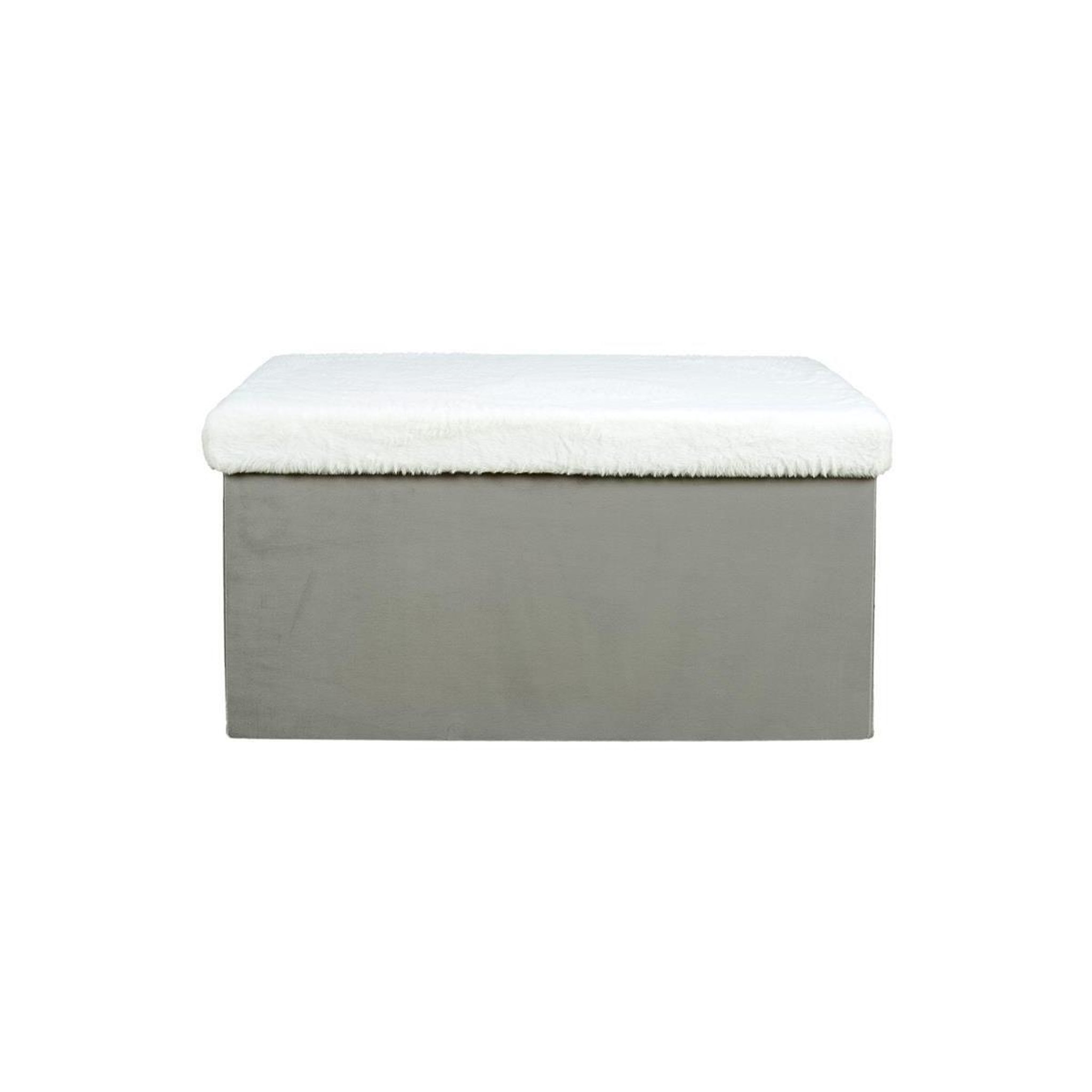 HOME DECO KIDS Banc & coffre de rangement  léo  77cm gris