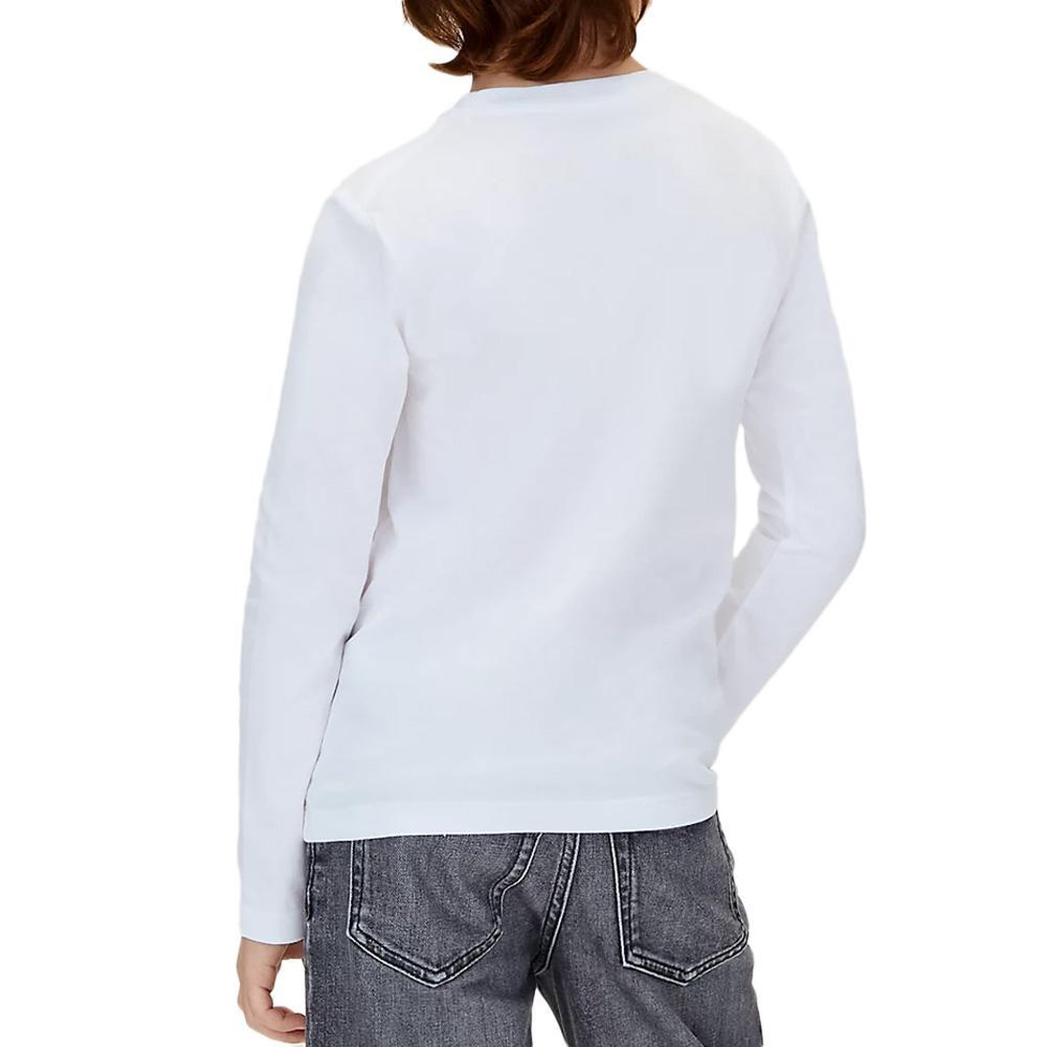 Voir la diapositive 2 : CALVIN KLEIN JEANS T-Shirt Blanc Garçon Calvin Klein Jeans Chest Monologo