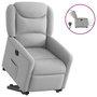 Voir la diapositive 1 : VIDAXL Fauteuil inclinable electrique gris nuage tissu
