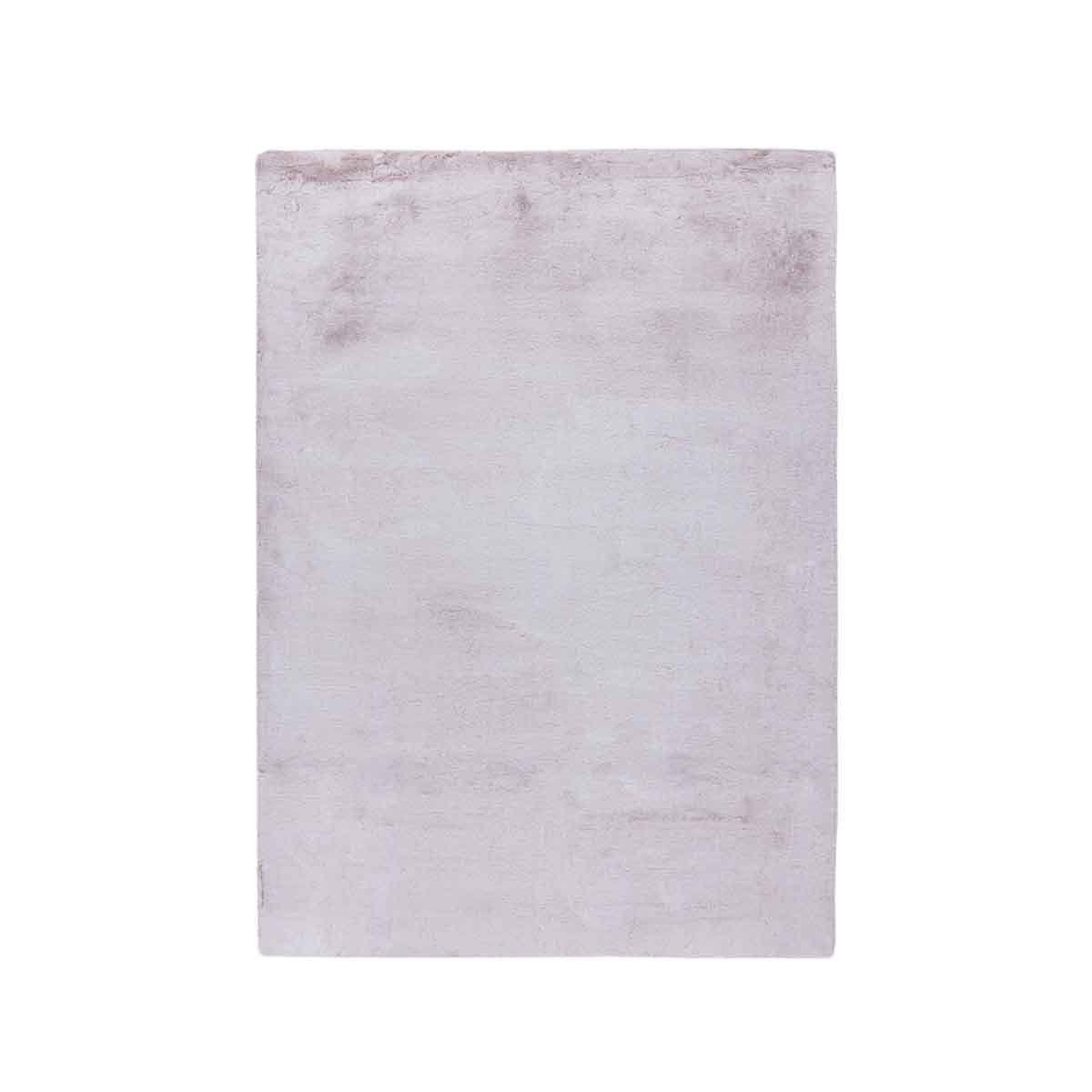 Voir la diapositive 1 : Paris Prix Tapis à Poils Longs Uni  Saika  Rose & Blanc