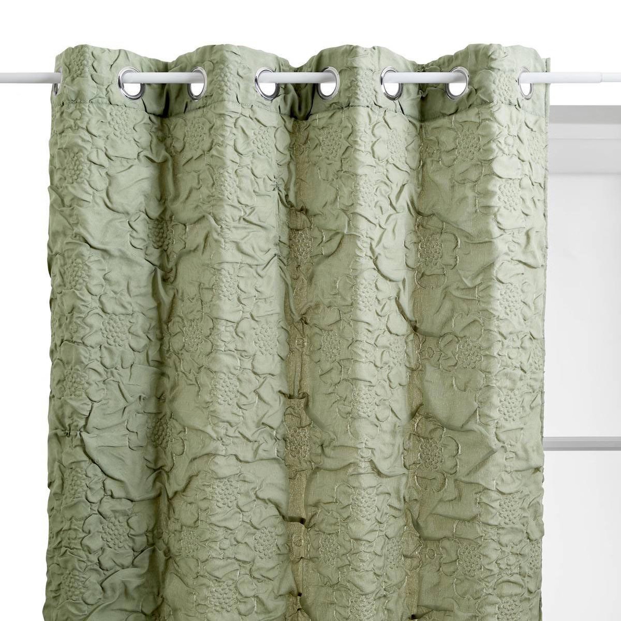 ATMOSPHERA Rideau à œillets  iris  135x260cm vert