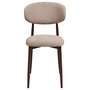 Voir la diapositive 3 : LISA DESIGN Eddie - lot de 2 chaises en tissu texturé - pieds en acier effet bois