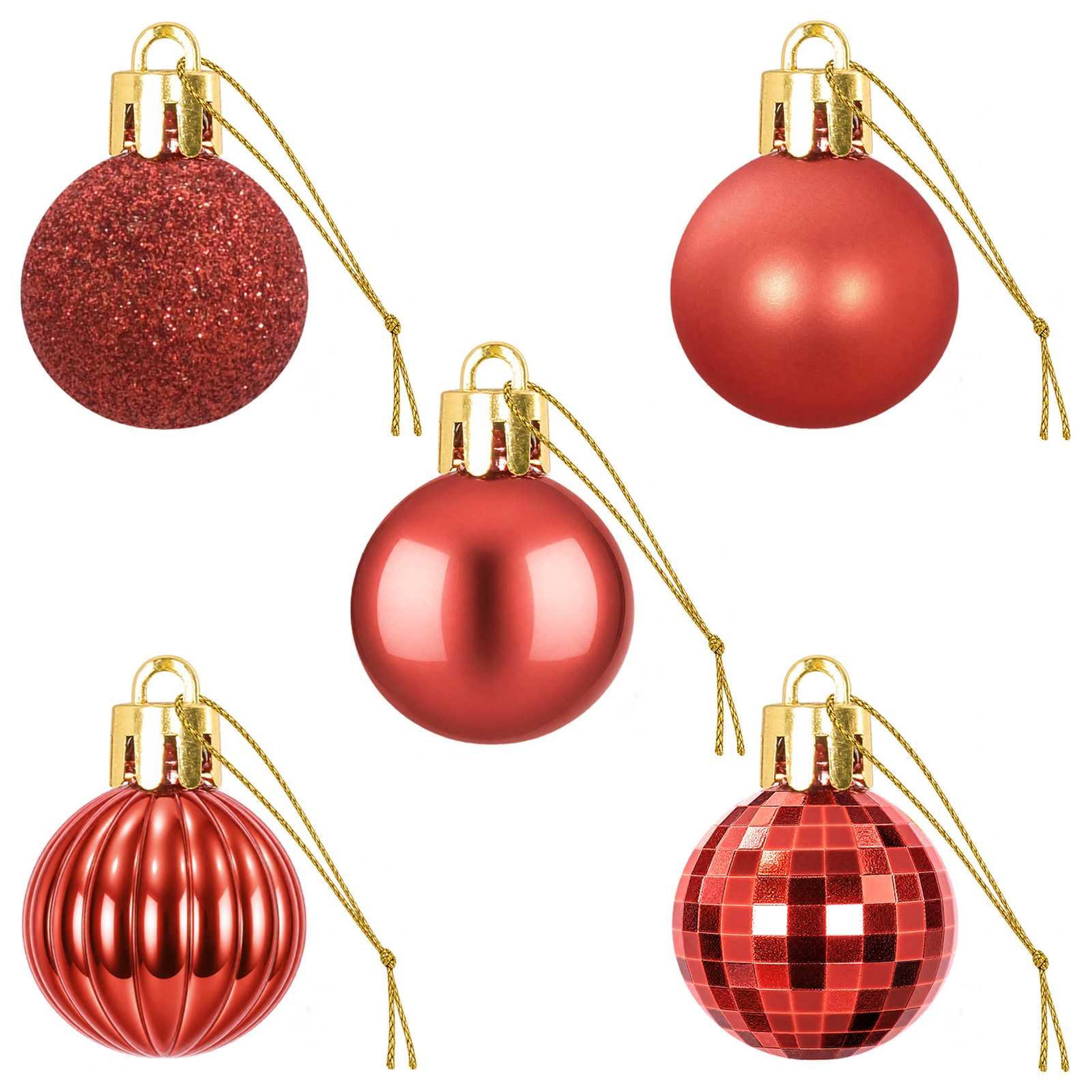 Voir la diapositive 5 : VIDAXL Ensemble de boules de Noël 150 pc Rouge Diam. 3 cm Polystyrene