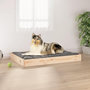 Voir la diapositive 1 : VIDAXL Lit pour chien 91,5x64x9 cm Bois de pin solide