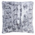 Paris Prix Coussin Déco Imitation Fourrure  Écorce  40x40cm Gris