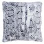 Voir la diapositive 1 : Paris Prix Coussin Déco Imitation Fourrure  Écorce  40x40cm Gris