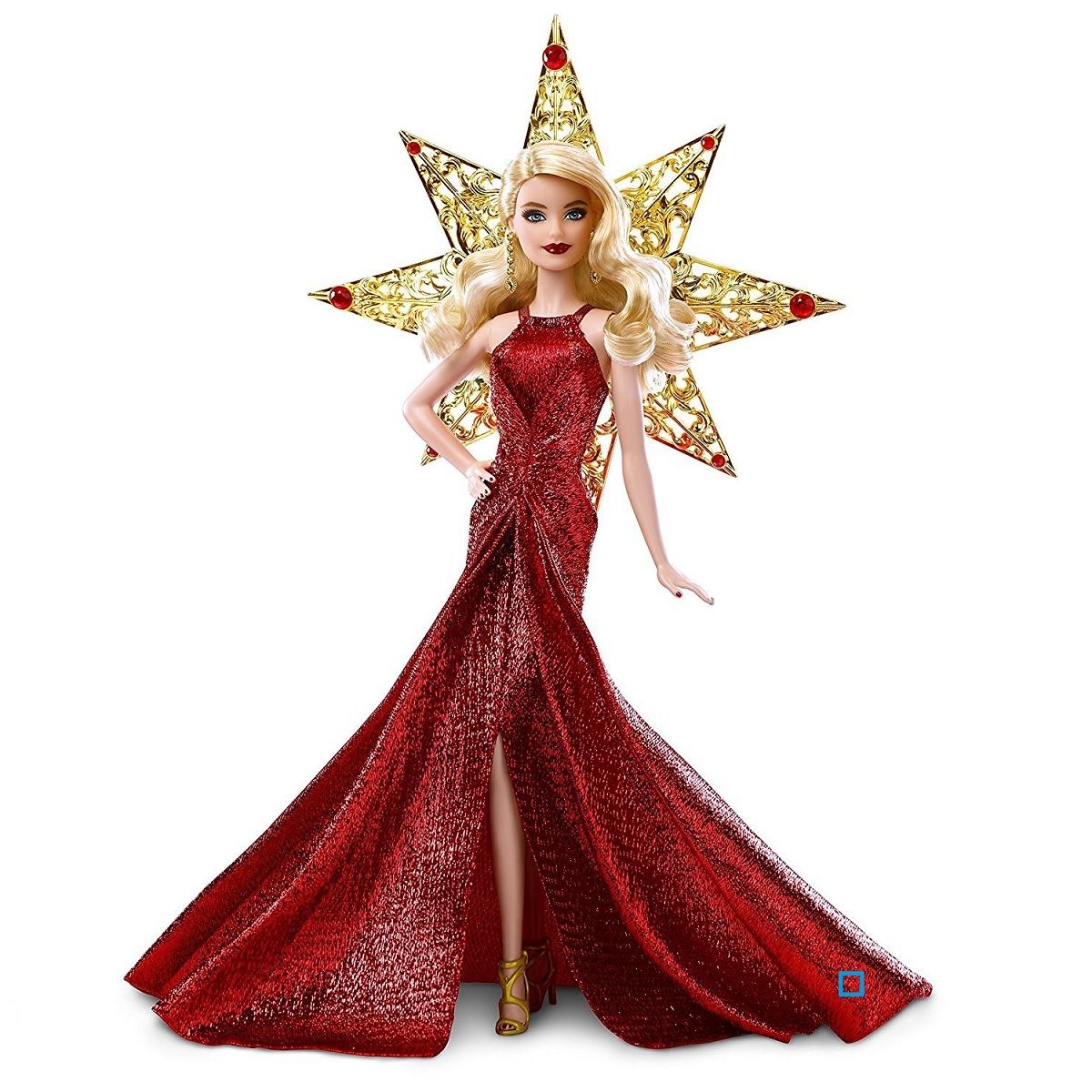 MATTEL Poupée Barbie Noël Doré