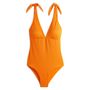 Voir la diapositive 3 : INEXTENSO Maillot de bain 1 pièce avec n&oelig;ud orange femme