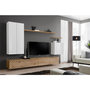 Voir la diapositive 2 : Paris Prix Ensemble Meuble TV  Switch Lamel II  270cm Naturel & Blanc