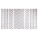 VIDAXL Tapis lavable antiderapant 190x300 cm noir et blanc