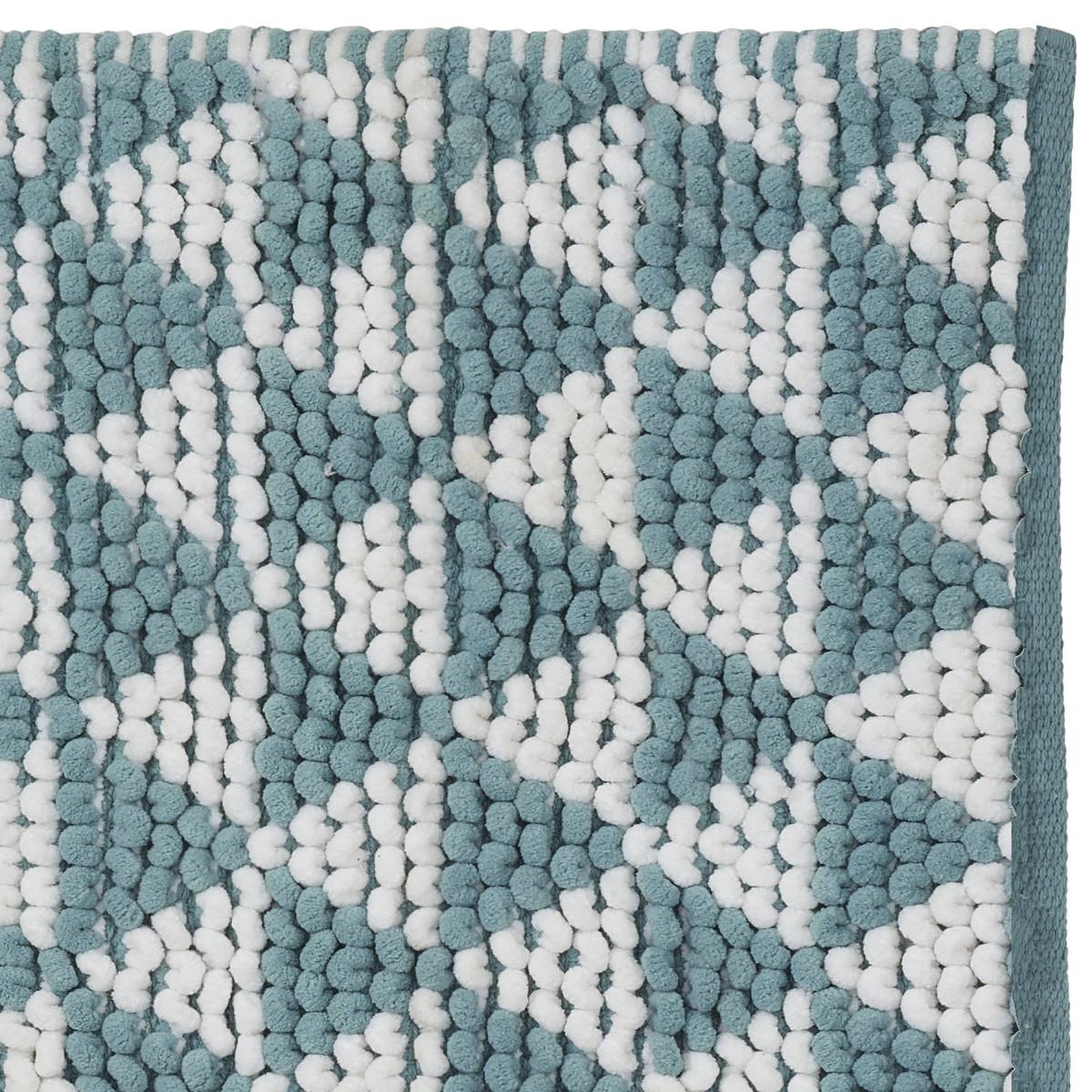 Voir la diapositive 3 : GUY LEVASSEUR Tapis de bain déco en polycoton