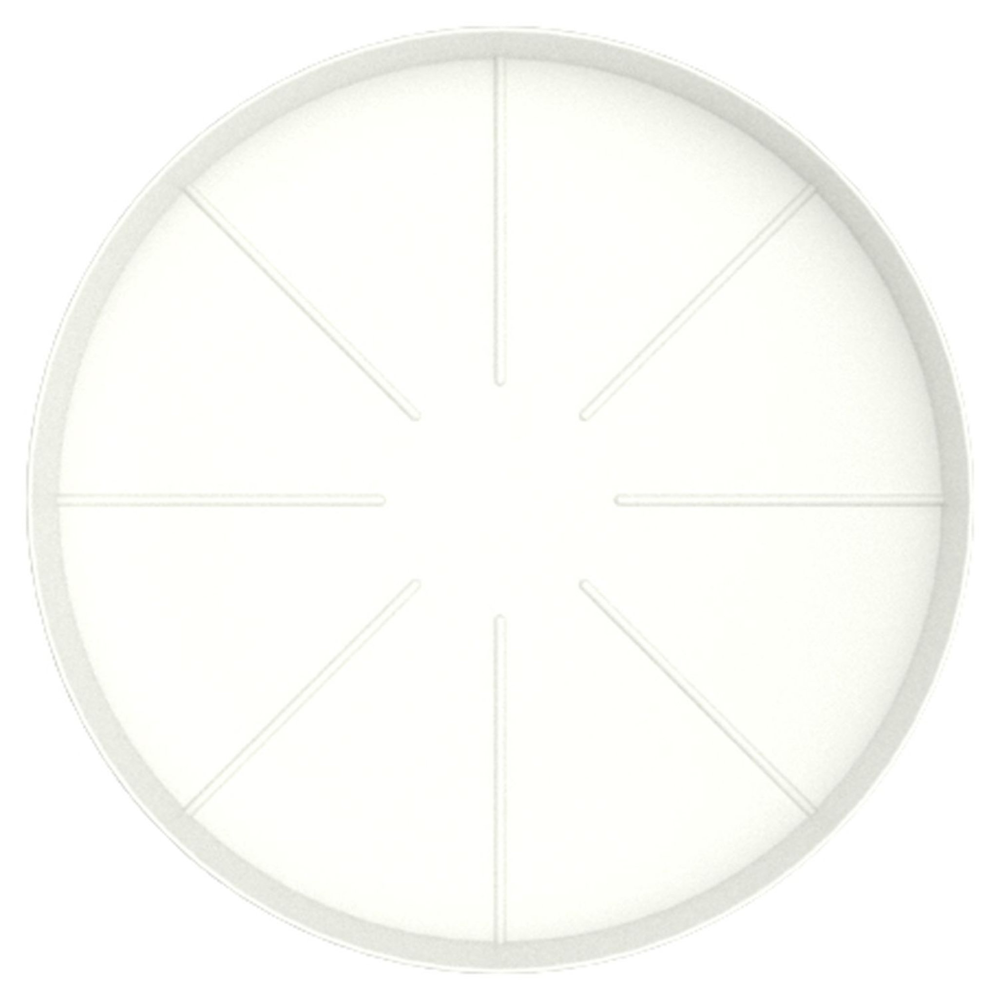 Voir la diapositive 1 : GARDENSTAR Soucoupe 17 cm pour pot horticole D25 cm blanc crème