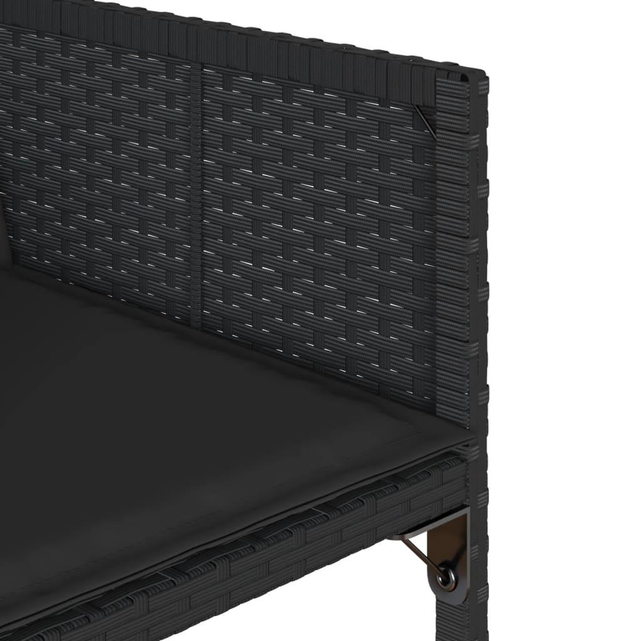 Voir la diapositive 5 : VIDAXL Ensemble a manger de jardin 11 pcs coussins noir resine tressee