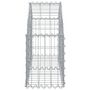 Voir la diapositive 4 : VIDAXL Panier de gabions arque 100x30x40/60 cm Fer galvanise