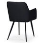 Paris Prix Lot de 2 chaises Design en Simili  Claren  86cm Noir