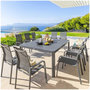 Voir la diapositive 2 : HESPERIDE Table de jardin extensible Paradize en aluminium - 10 Places