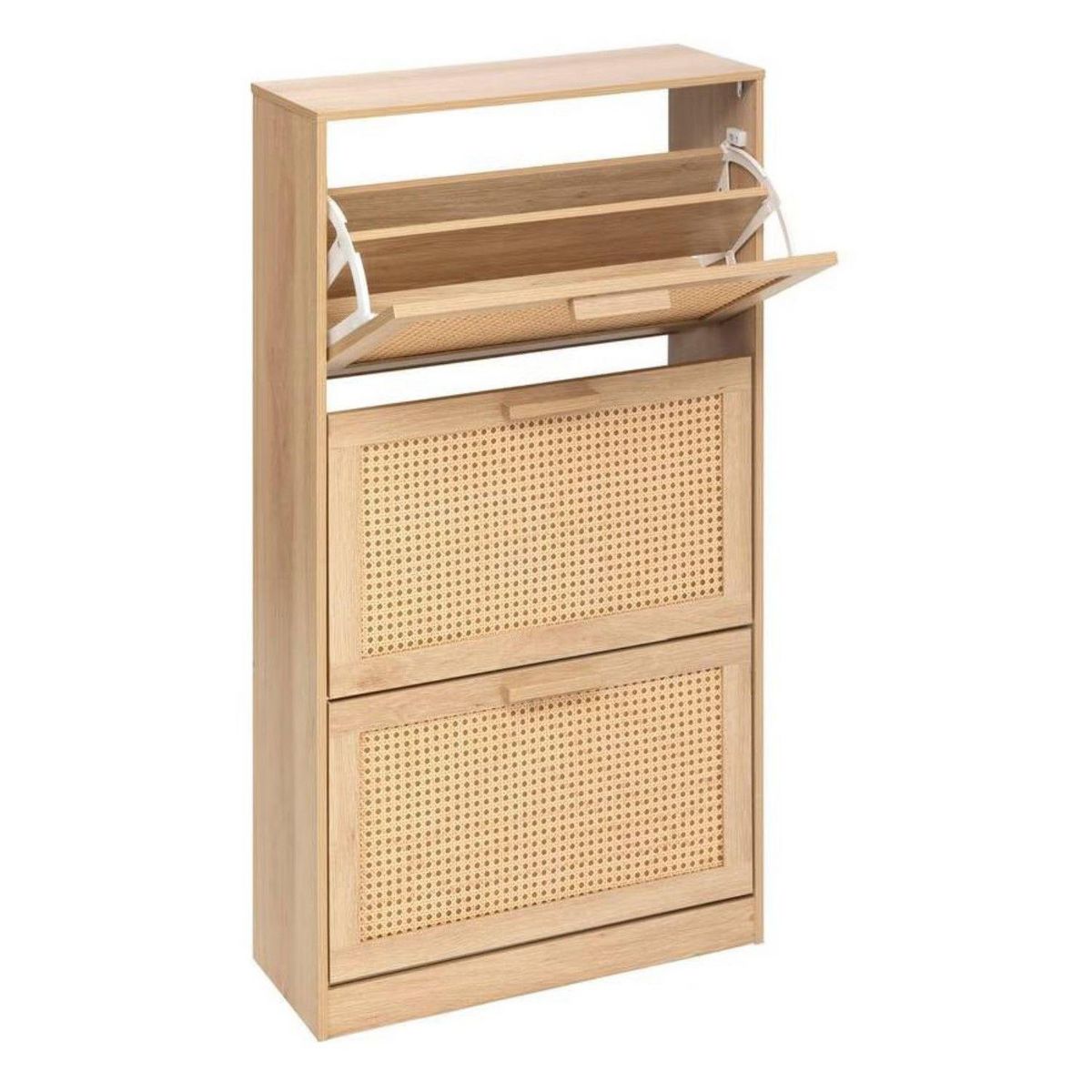 FIVE Range chaussures 3 portes effet cannage DRAWY - Beige