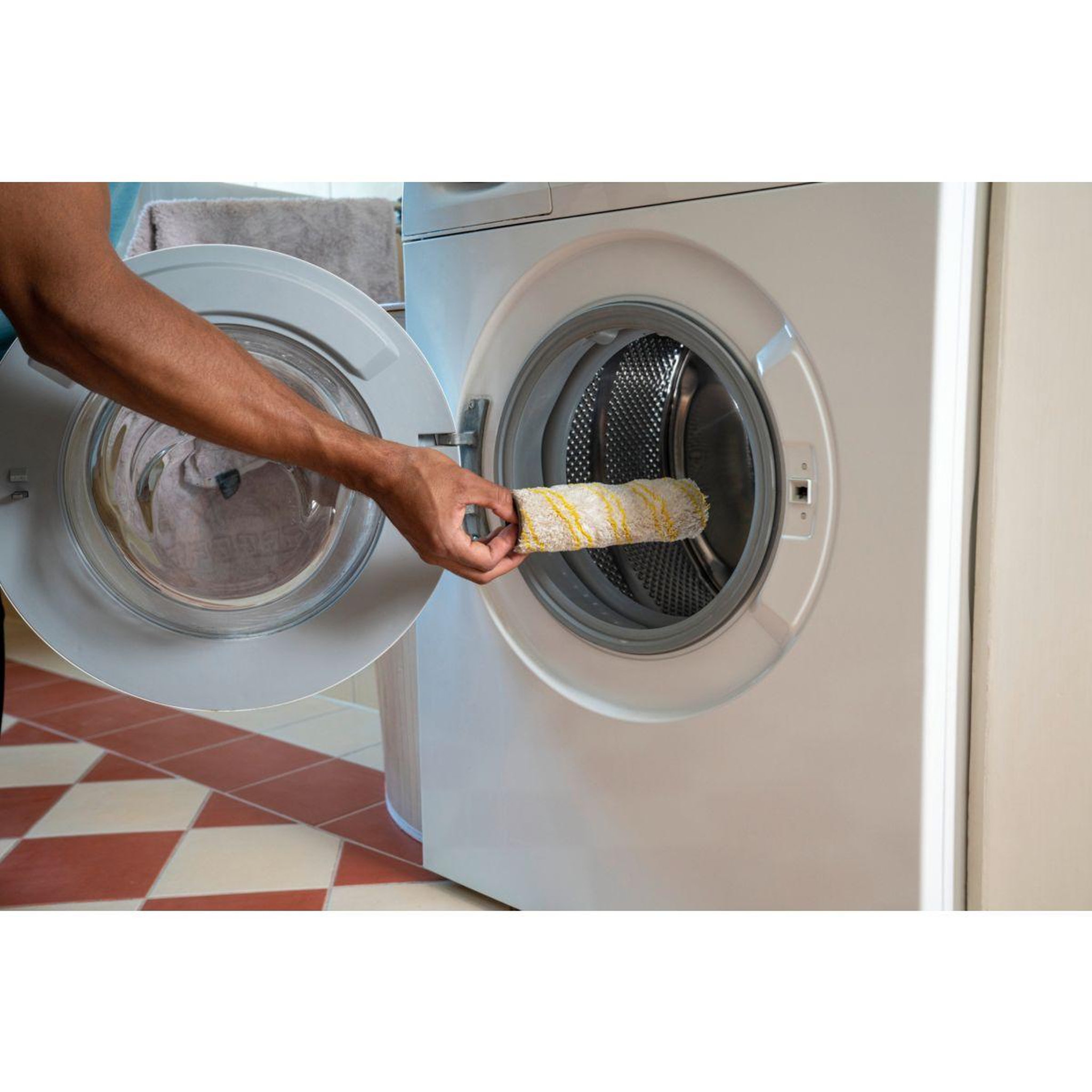 Voir la diapositive 5 : KARCHER Rouleau microfibre rouleau microfibre rechange nettoyeur sol fc2 fc4